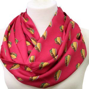 Taco infinity scarf women apparel taco theme accessories for mexican mother gift